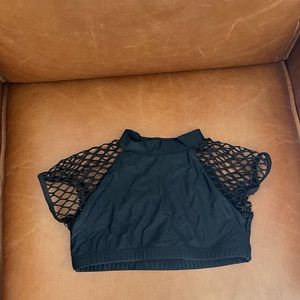Mock turtle neck bikini top